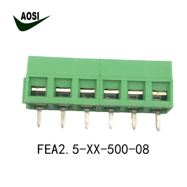 Cheap AOSI 5.0mm screw terminal blocks connector FET2.5-XX-500-04 Wiring PCB Terminal Block for sale