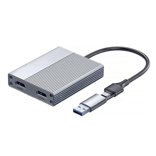 Cheap USB-C Type-C to Dual HDMI MST Multi-Monitor Adapter 4K 60Hz for Windows Android Mac OS for sale