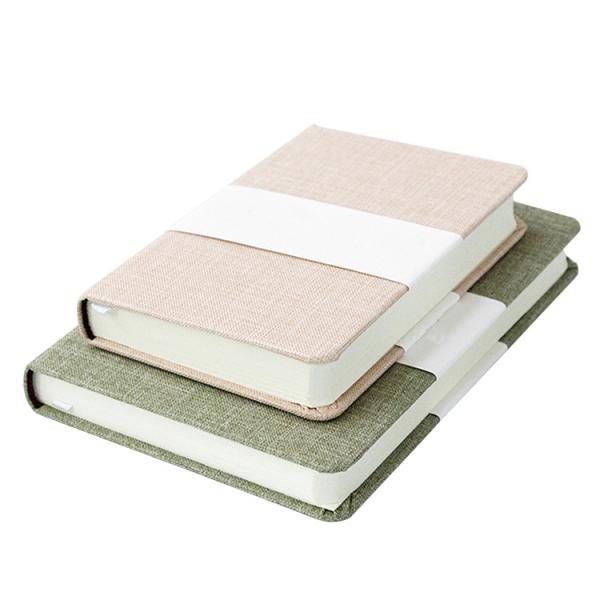 Cheap Cloth Fabric Hardcover Journal Printing Planner Custom Hardbound Notebook for sale