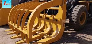 China wheel loader attachments manufacturer, log grab for wheel loader,timber grapple for loader