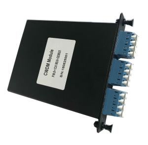 8 Channel CWDM Mux Demux  Wdm Module LGX Case Dual Fiber With Monitor