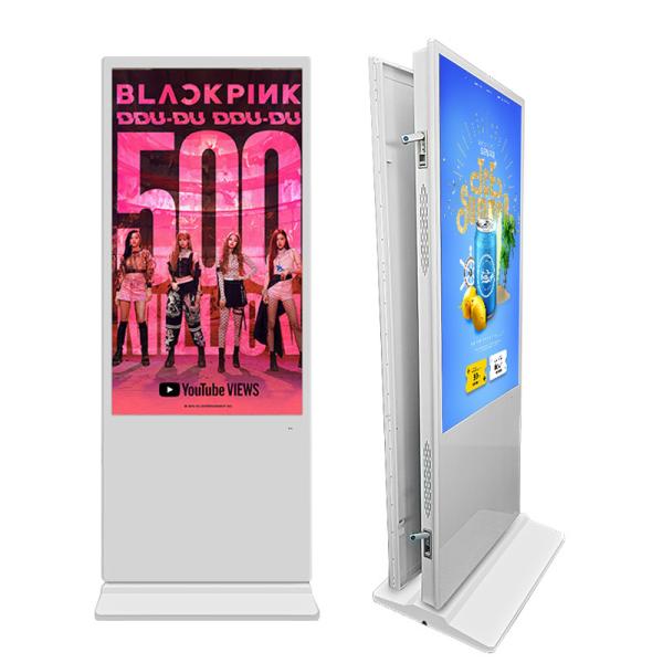 Cheap Ultra Thin 55 Inch Double Sided Interactive Touch Screen Kiosk for sale