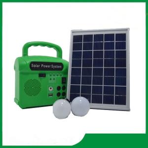 Solar home lighting kits 10w portable home solar power system kits with FM radio for cheap sale
