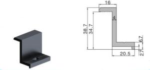 Best Aluminum End Clamp For Solar Roof Mounting System with Different Sizes wholesale