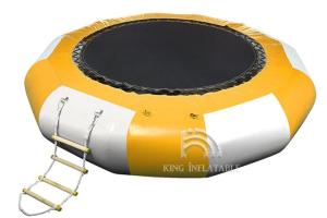 China Water Trampoline Inflatable Water Toy Bouncers Recreation Rental Jump Floating Trampolines on sale