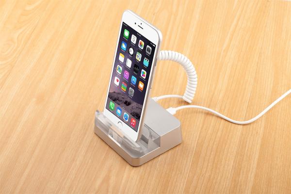 Cheap COMER alarm cell phone security display stand with support security anti-theft display system for sale