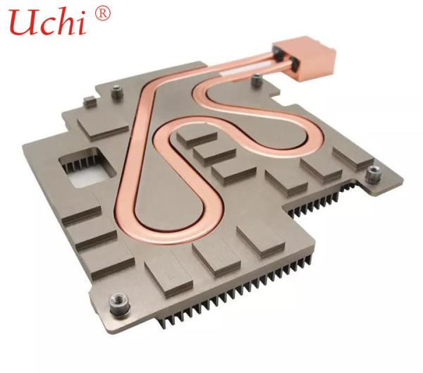 Cheap Copper Profile Heat Pipe Liquid Cooling Plate Custom Design for sale