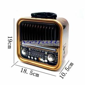China Rechargeable Battery Powered Portable AM / FM 3 Band Clock Radio with Built in Speaker on sale