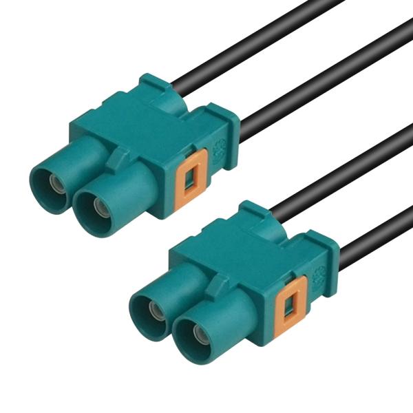Cheap Dual FAKRA Cable Connector Plug Solution For Enhanced Vehicle Communication for sale