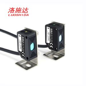 Best Through Beam Type Square Laser Proximity Sensor With Cable Type 3 Wire Q31 Visible Light 660nm wholesale