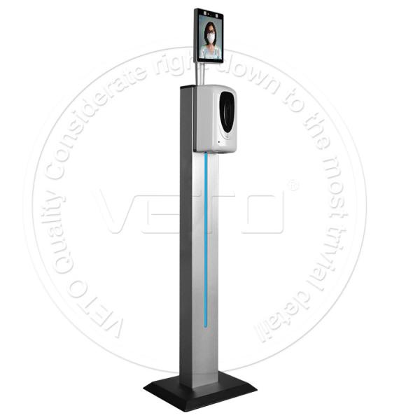 Cheap Non-contact face recognition temperature detector with auto hand sanitizer for sale