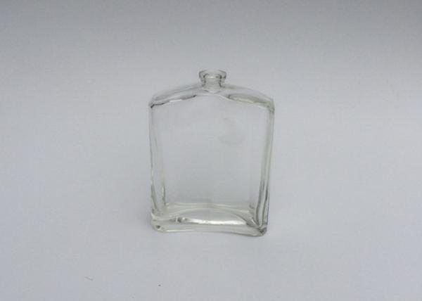 Cheap Square Empty Glass Perfume Bottles 30ml 50ml 60ml 100ml With Curved Edge for sale
