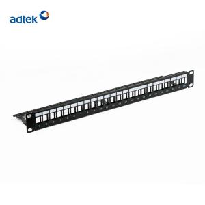 China RJ45 Cat6 UTP 24 Port Patch Panel Blank 25 Year Warranty on sale