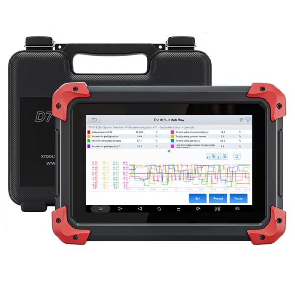 Cheap XTOOL D7 OBD2 Car Diagnostic Tools Bi-directional Automotive Scanner 3-Year Free Update Built-in CAN FD Ecu Coding 36+ S for sale