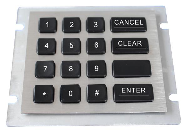 Cheap Waterproof 16 Keys Polymer Keys Numeric Metal Keypad With Usb for sale