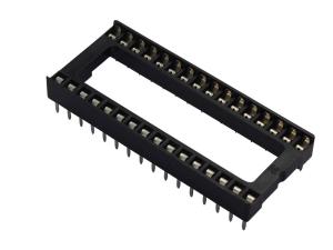 China 1A 250V Small Electrical Connectors Dual In Line IC Socket Connector 2.54mm DIP Socket on sale