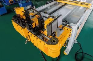 Cheap CNC Hydraulic And Servo Bending Machine Double Bending Head Left And Right Pipe for sale