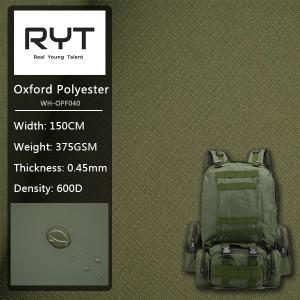 600D PVC Custom Fabric Waterproof And Durable Fabric For 3C Series Luggage And Outdoor Production