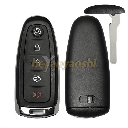 Cheap Ford 5Buttons Smart Key Shell with Emergency Key Insert for sale