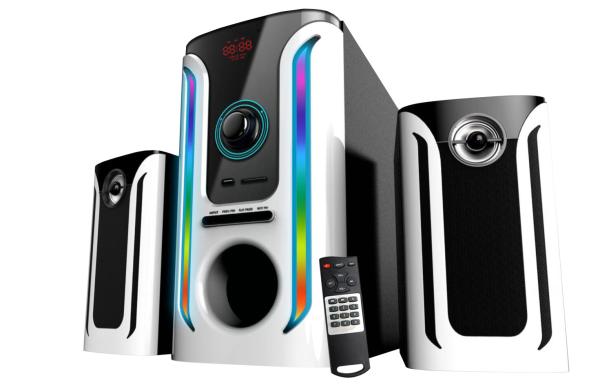Cheap Stylish 85dB Sensitivity 2.1 Channel Speaker Multimedia Pc Speaker for sale