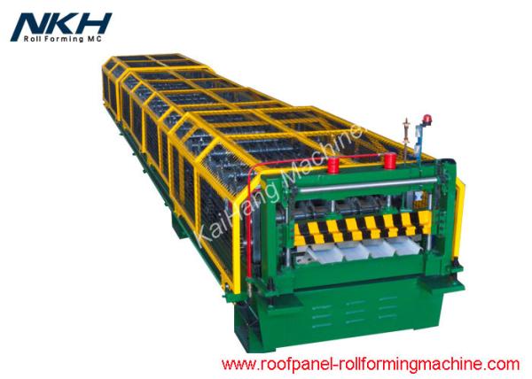 Cheap Trapezoidal Roof Panel Roll Forming Machine With PLC Control System for sale