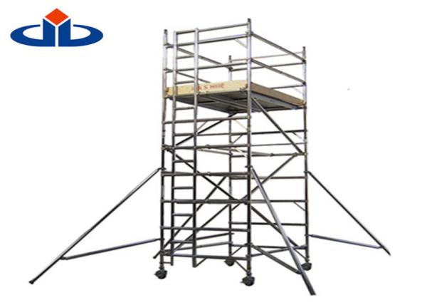 Cheap 0.3 KN Aluminium Scaffolding Frame System Mobile Light Platform Scaffold Tower for sale