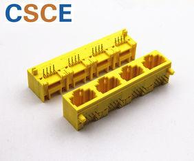 Cheap CSCE-56I-148800111X01 Unshielded 1*4 Port RJ45 Modular Jack Connector Without Leds for sale