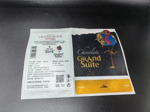 China Free Wine Label Stickers Roll Gold Embossed Certificate Stickers Soft Aluminum Red on sale