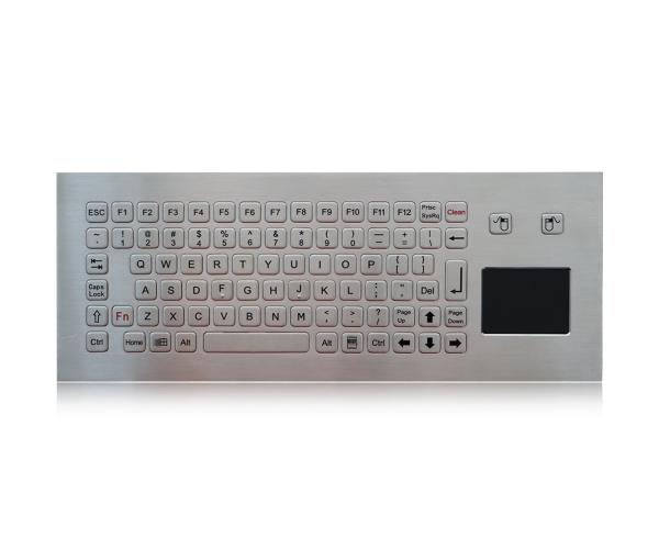 Cheap IP65 Dynamic 5VDC Industrial Washable Computer Keyboard FCC With Touchpad for sale