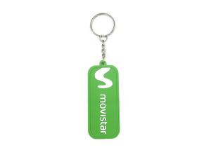 Men Bag Custom Made Keychains , Customized Shape Durable Soft Pvc Keyrings
