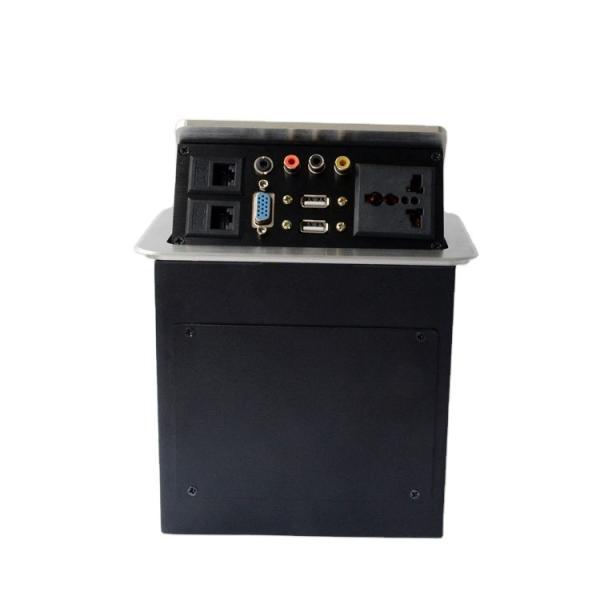 Cheap EU German Standard Desktop Power Socket with USB Port and Multi-function Information Box for sale