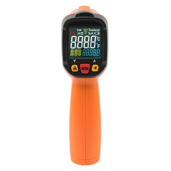 Cheap Adjustable Emissivity High Temp Infrared Thermometer With Data Hold Function for sale
