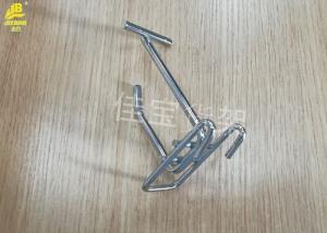 China Coated Retail Pegboard Hooks , Plating Steel Curved Single Pegboard Hooks on sale