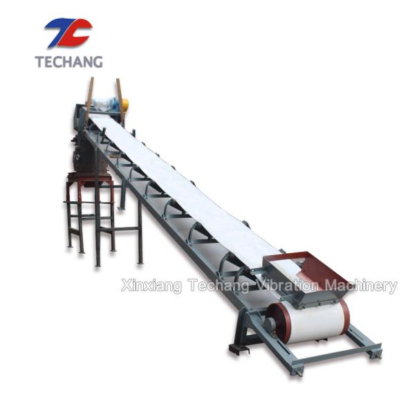 Cheap Flat / Inclined Rubber Belt Conveyor Machine With Corrosion Resistance for sale
