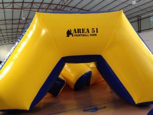 Best Outdoor Games Inflatable Paintball Bunkers 0.9mm Pvc Tarpaulin 5 X 2.5 X 1.25m wholesale