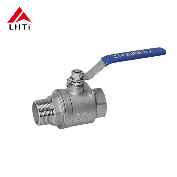 Cheap 2-Piece Titanium Floating Ball Valve Ti Gr1 Gr2 Class 150 Class 300 for Acetic Acid Flow for sale