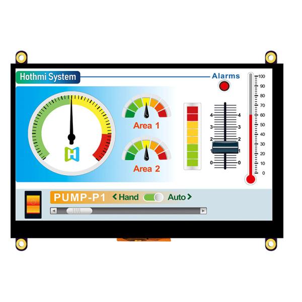 Cheap 7 Inch For HI Signal TFT Display 1024x600 For Raspberry Use Pcap Monitor for sale