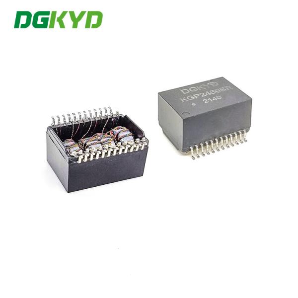 Cheap 24PIN 1000BASE-TX 1000M Network Ethernet Shielded Ethernet Transformer KGP2460SR for sale