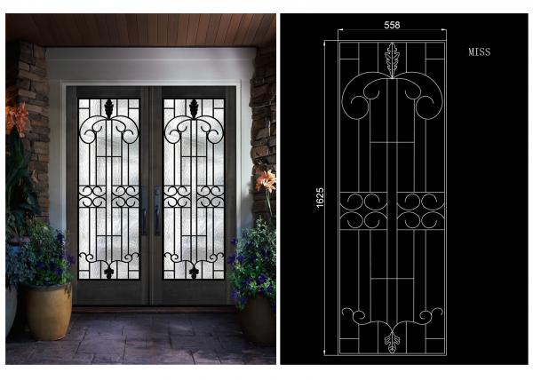 Cheap OEM High Level Sound Insulation Inlaid Door Glass for Building Decorative Art Glass for sale