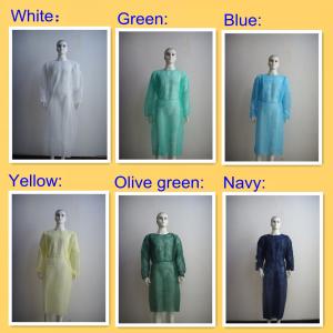 China Non Woven Disposable Operating Gowns Multicolor With Long Sleeves on sale