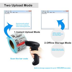 Easy Configuration CCD Barcode Scanner / 1D BarCode Reader For Mobile Payments User