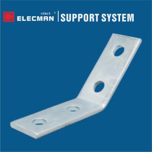 Best Galvanized Steel 4 Hole Strut Angle Fittings 45 Degree Angle Strut Bracket wholesale