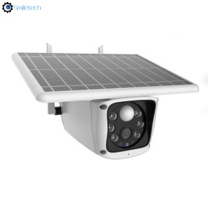 China Waterproof IP66 WIF 1080P Bullet Camera Outdoor PIR alarm Low Power TF card slot Solar Powered Wifi camera on sale