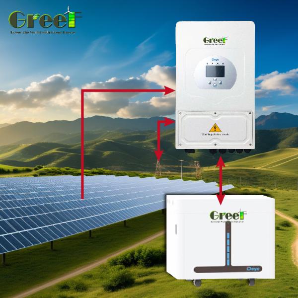 Cheap Power Hybrid Power Generator With Backup Function LCD Display 8Kw-10Kw Solar System for sale