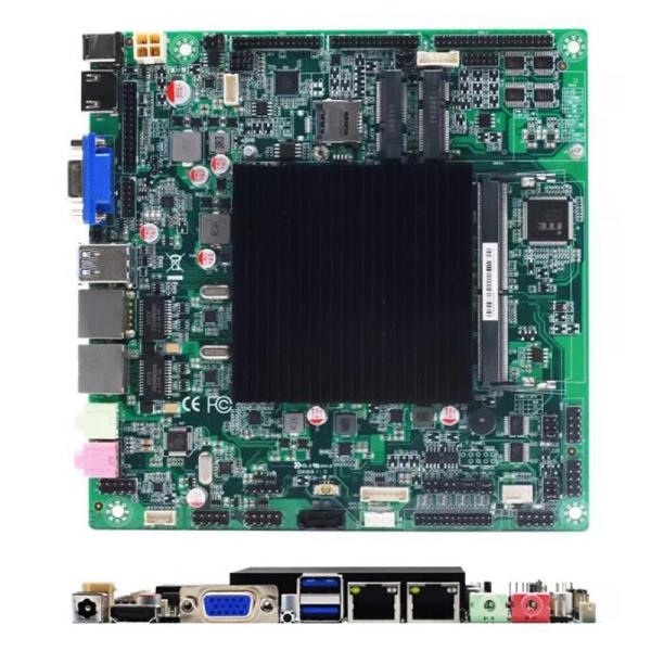Cheap Celeron® J4125 Quad Cores Industrial Itx Motherboard 6 COM 2 LAN Fanless for sale