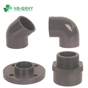 Best High Thickness DIN Pn16 PVC Pipe Fitting Socket UPVC Elbow Coupling Flange 20mm to 400mm wholesale
