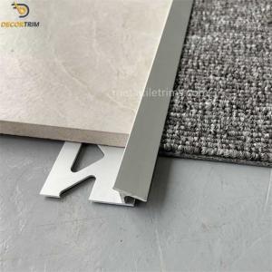 Best 12mm Carpet Tile Edge Trim , Aluminum Carpet Transition Strip To Tile OEM wholesale