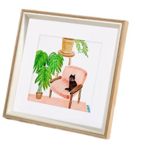 Cheap Mdf Personalized Wooden Painting Frame Wall Art Floater Frame For Display Picture for sale