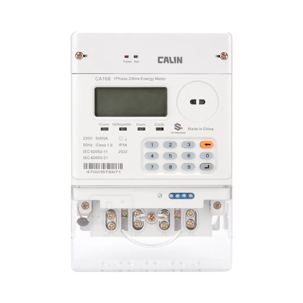 Cheap GPRS-1P Smart Electric Meter IP 54 Rated Wireless Electricity Meter For Easy Deployment And Maintenance The CA168-J STS Prepaid Meter for sale