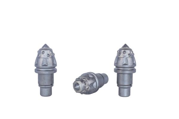 Cheap Round Shank Chisel Bit with Carbide Auger Teeth / Rock bullet tooth for sale